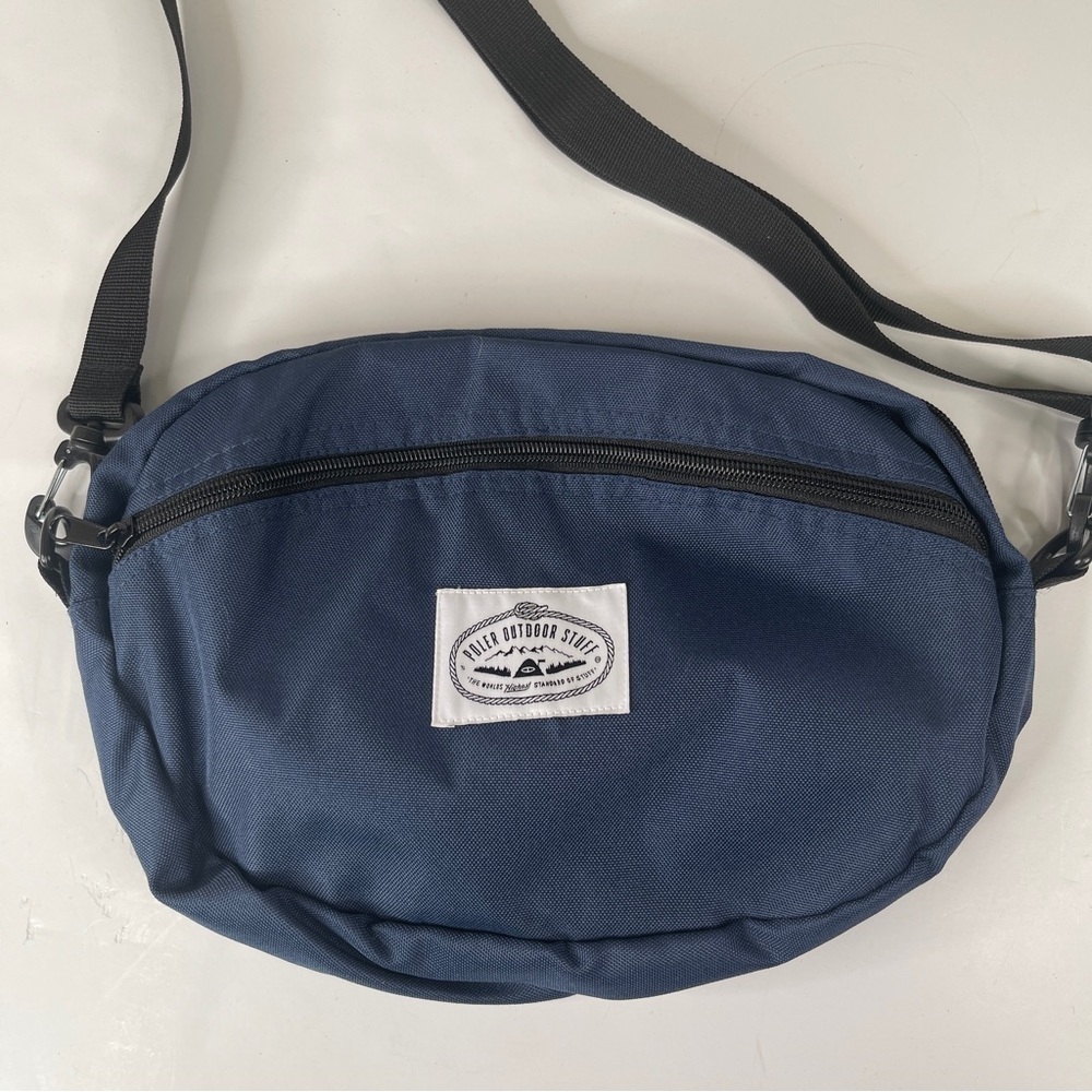Poler Round Navy Shoulder Bag